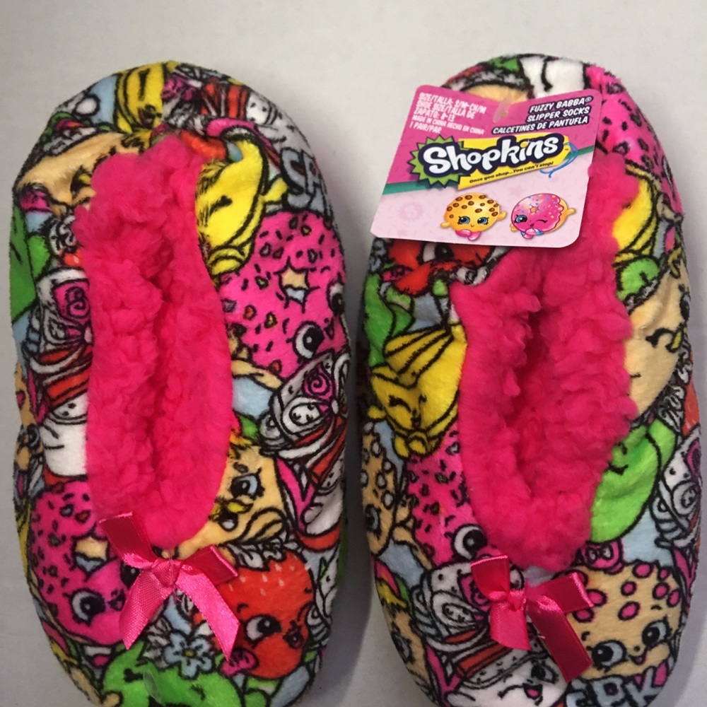 Shopkins Fuzzy Babba Slipper Socks